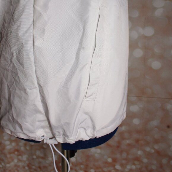 Ninth Hall Milas White & Reflective Striped Anorak Jacket Women's Size Small - Picture 8 of 11